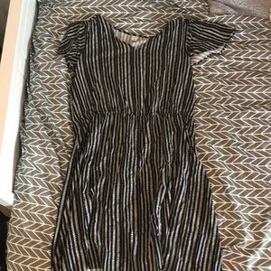 Light flutter sleeve dress